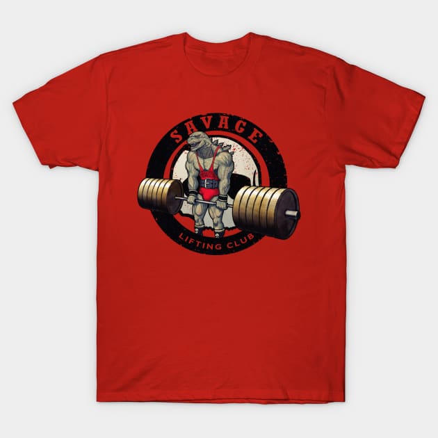 Trapzilla - Savage Lifting Club T-Shirt by deezify